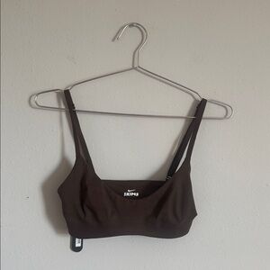 SKIMS Matte Micro Scoop Bra - Dark Sepia